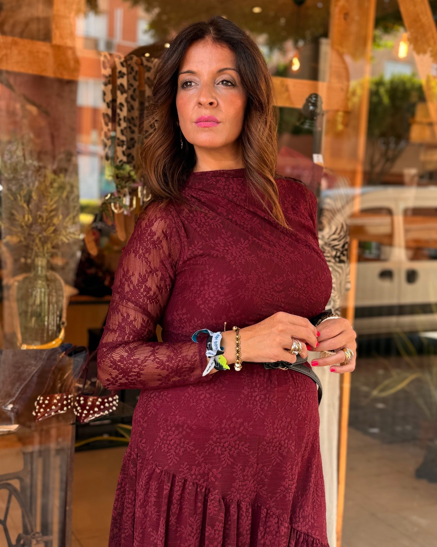 Traje dos piezas perforado