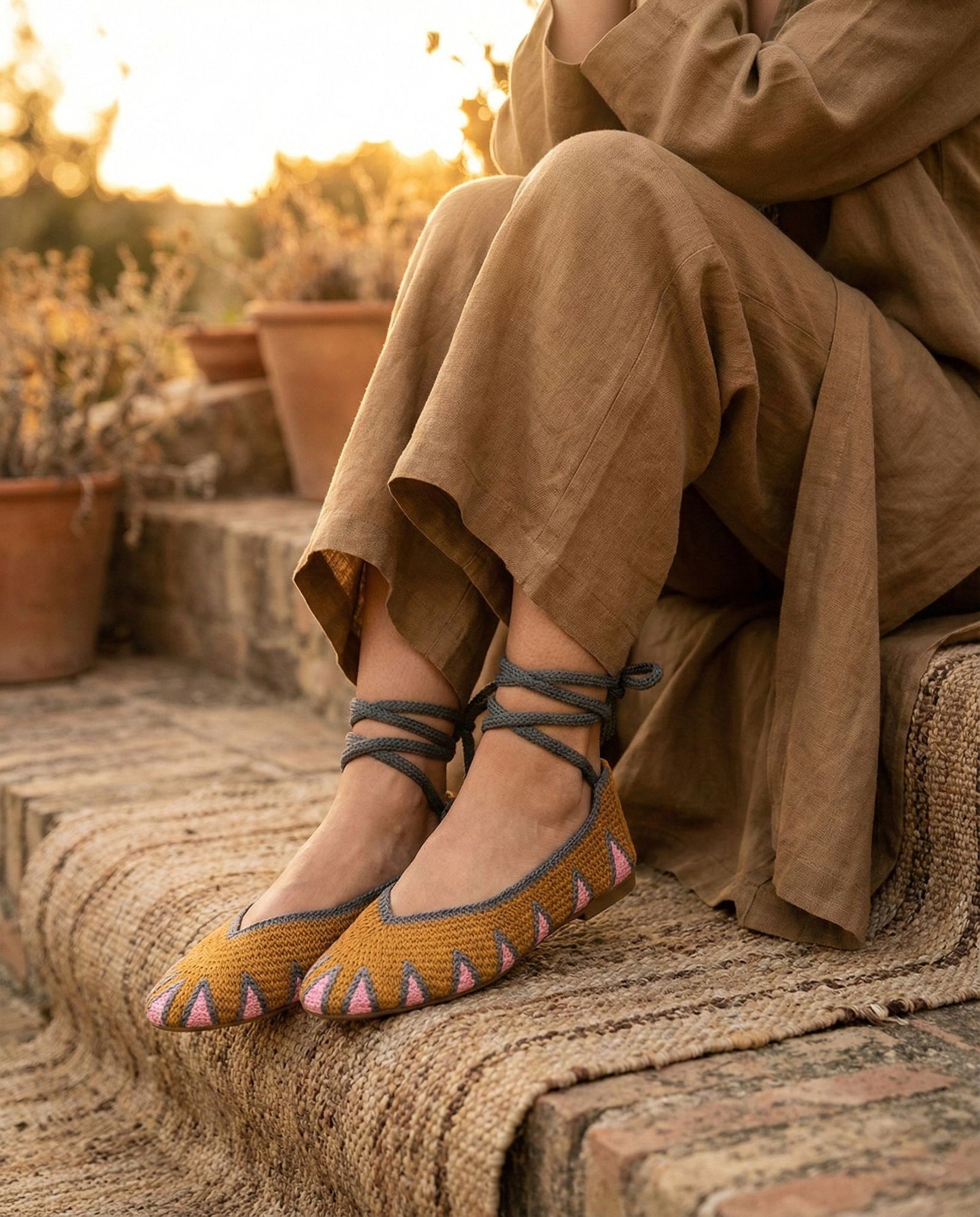 Bailarina crochet amarilla