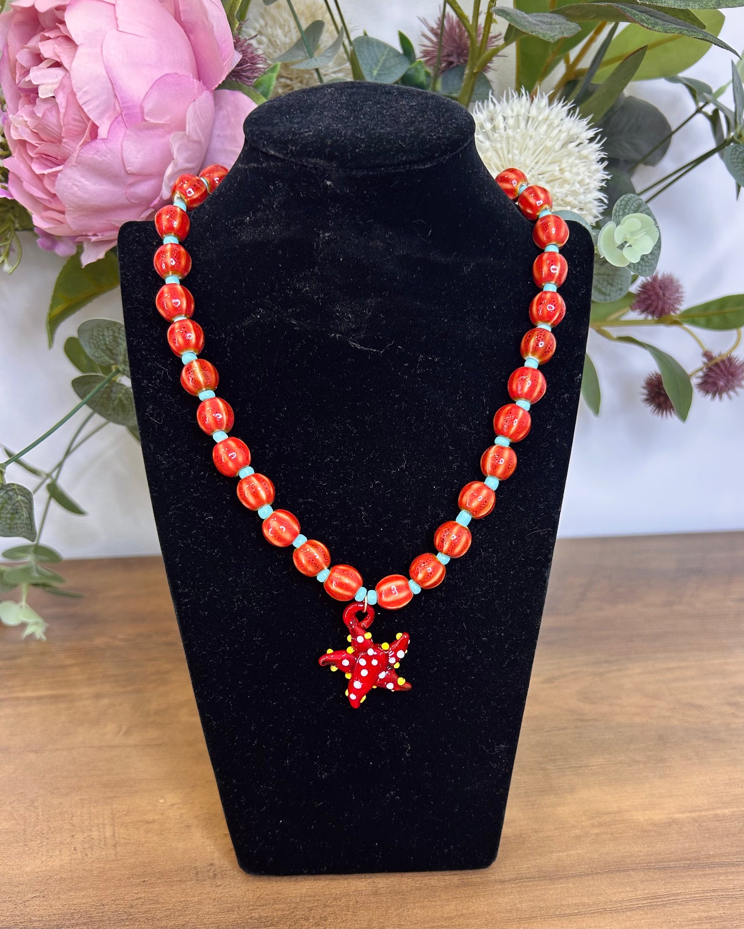 Collar estrella cerámica