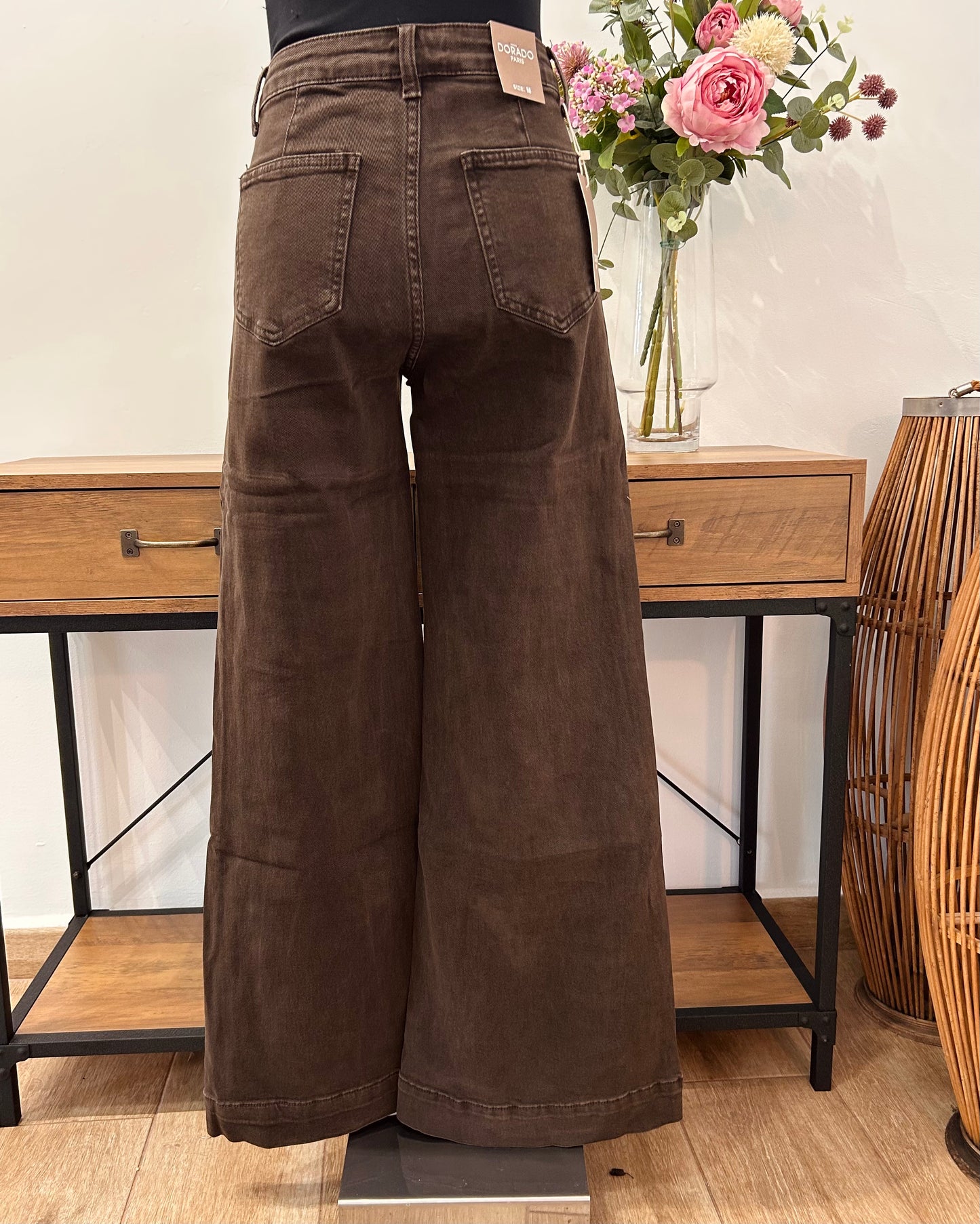 Vaquero palazzo marrón