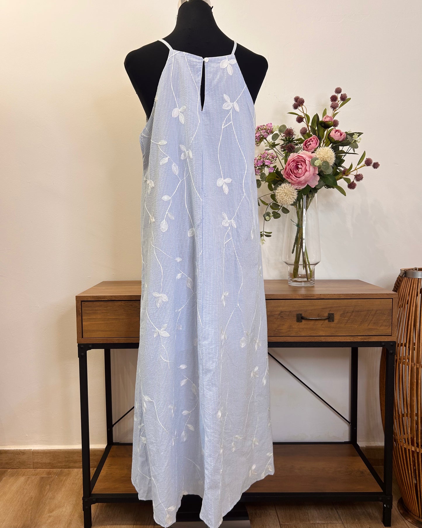 Vestido raya flor