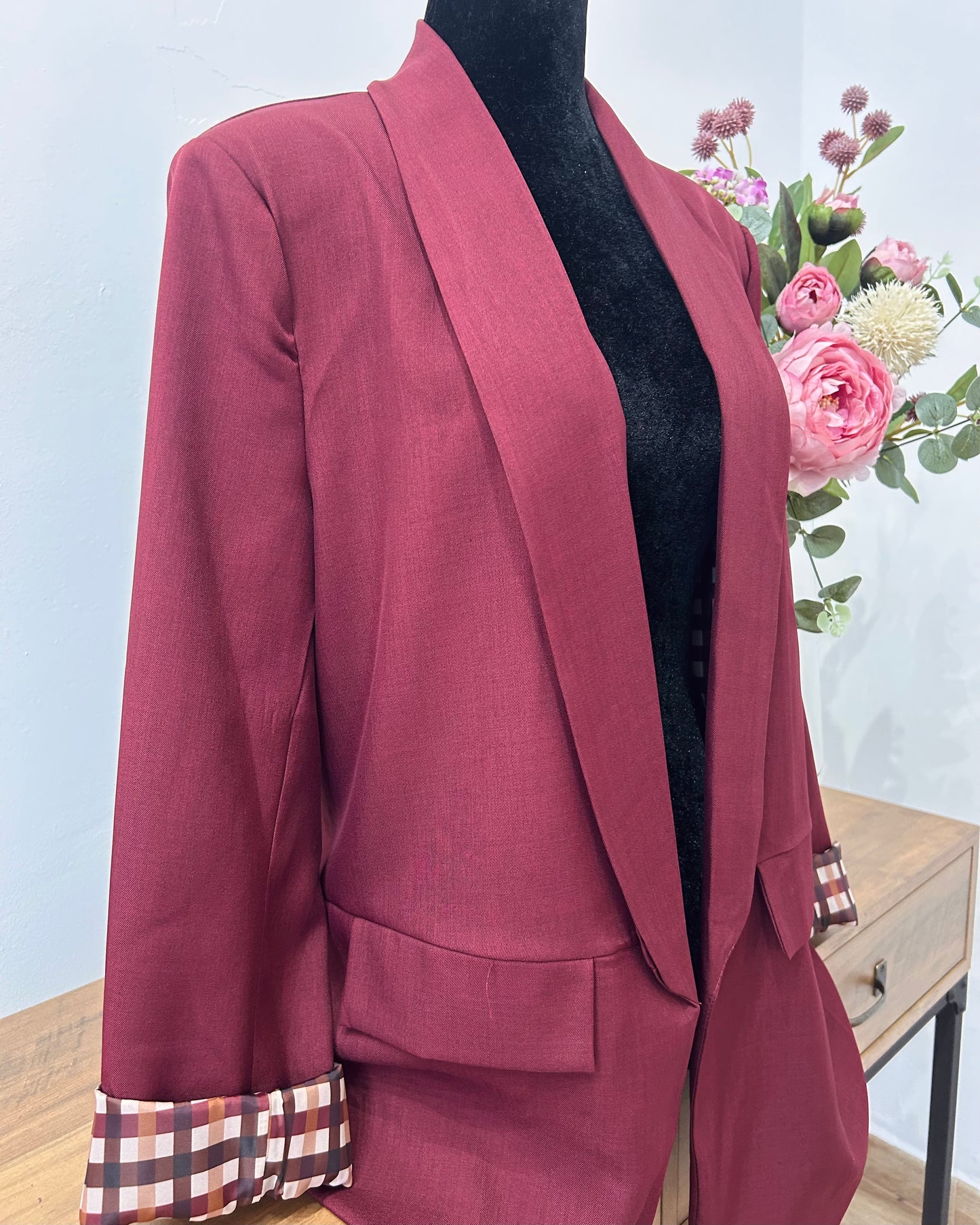 Blazer Burdeos