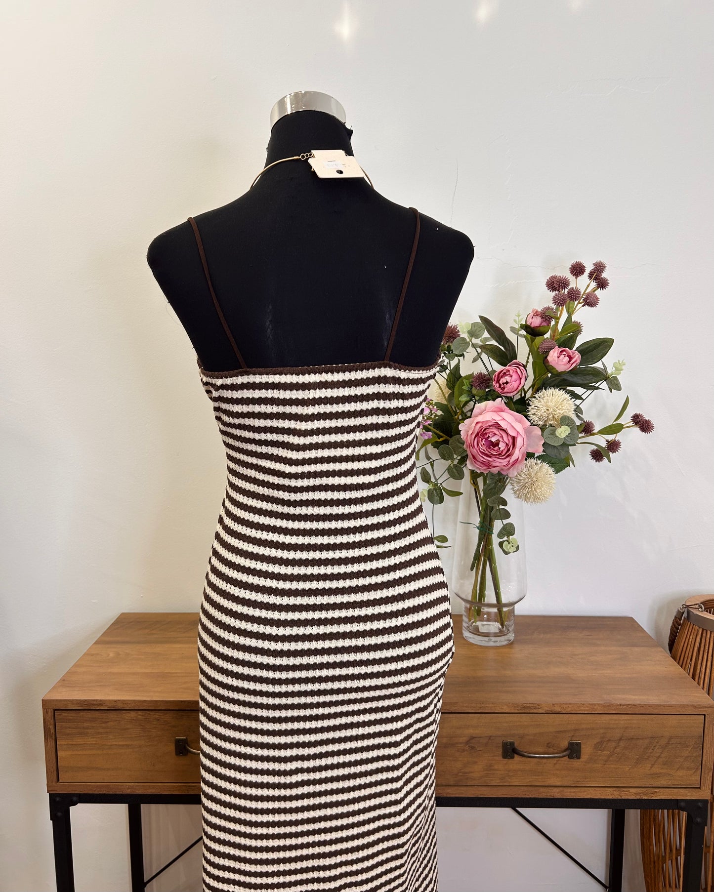 Vestido raya punto