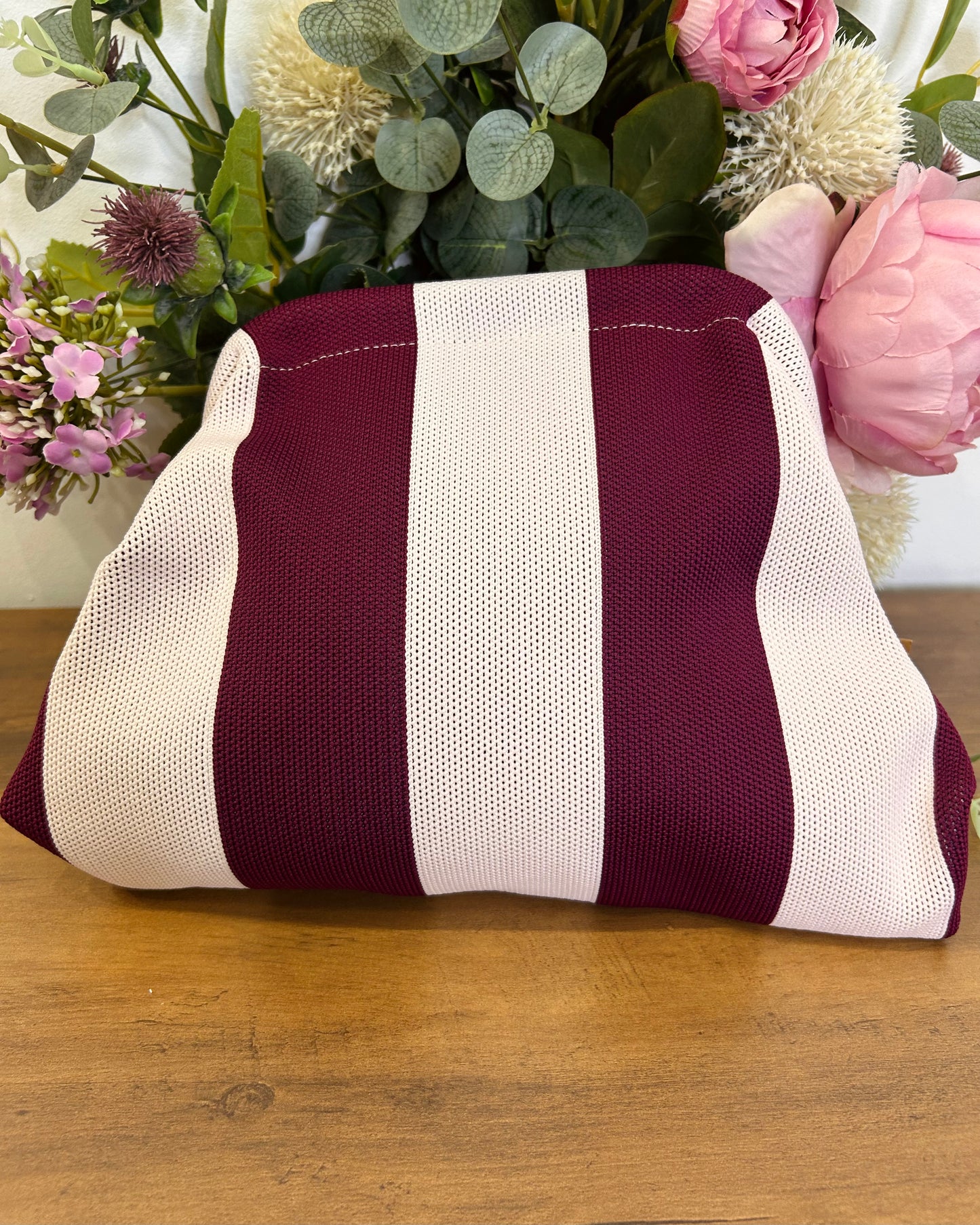 Bolso cartera rayas