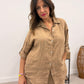 Conjunto de lino tierra