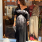 Vestido midi negro