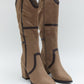 Bota alta beige