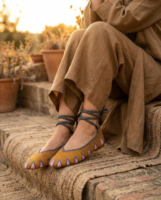 Bailarina crochet amarilla