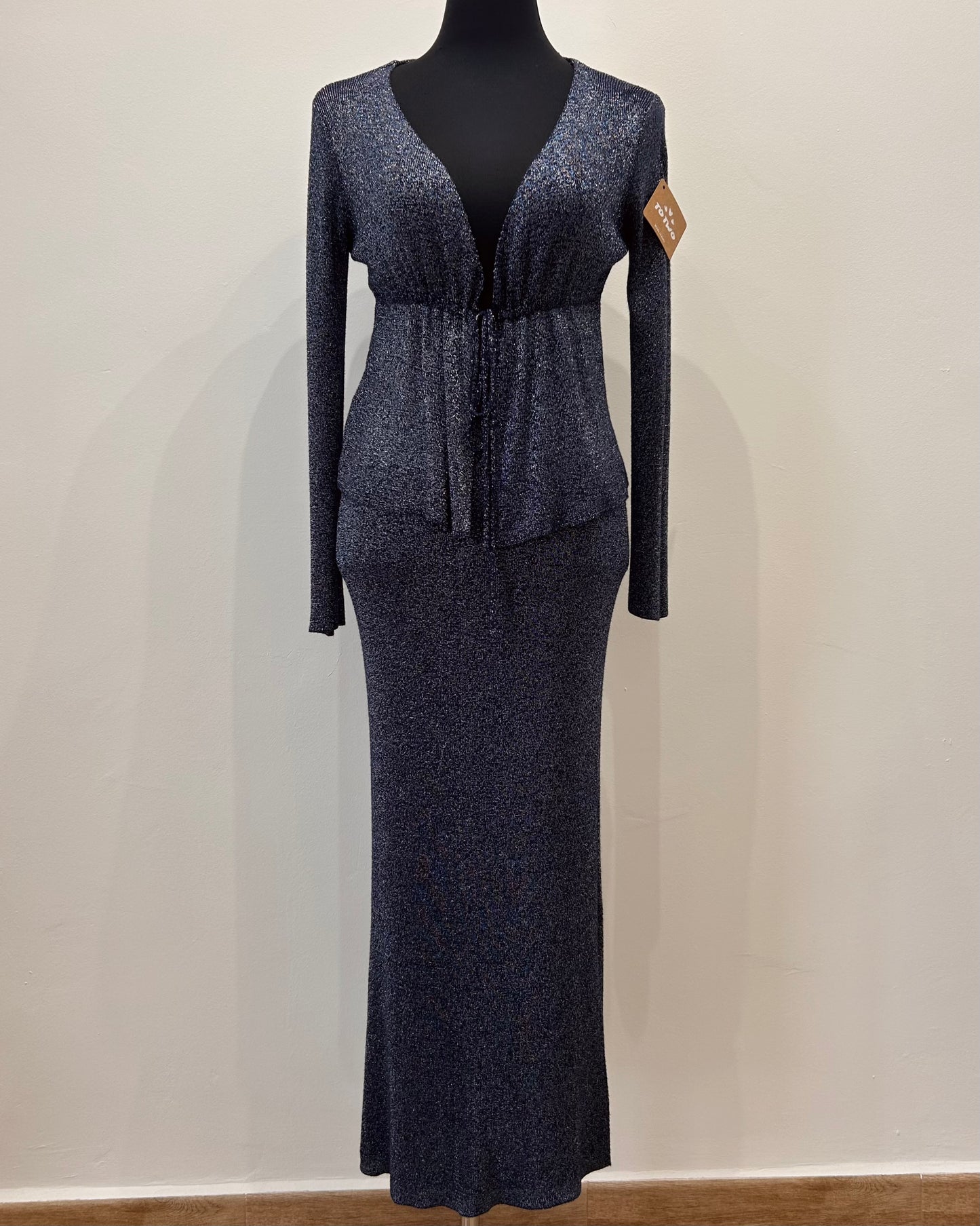 Traje de punto marino