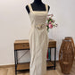 Vestido elástico beige