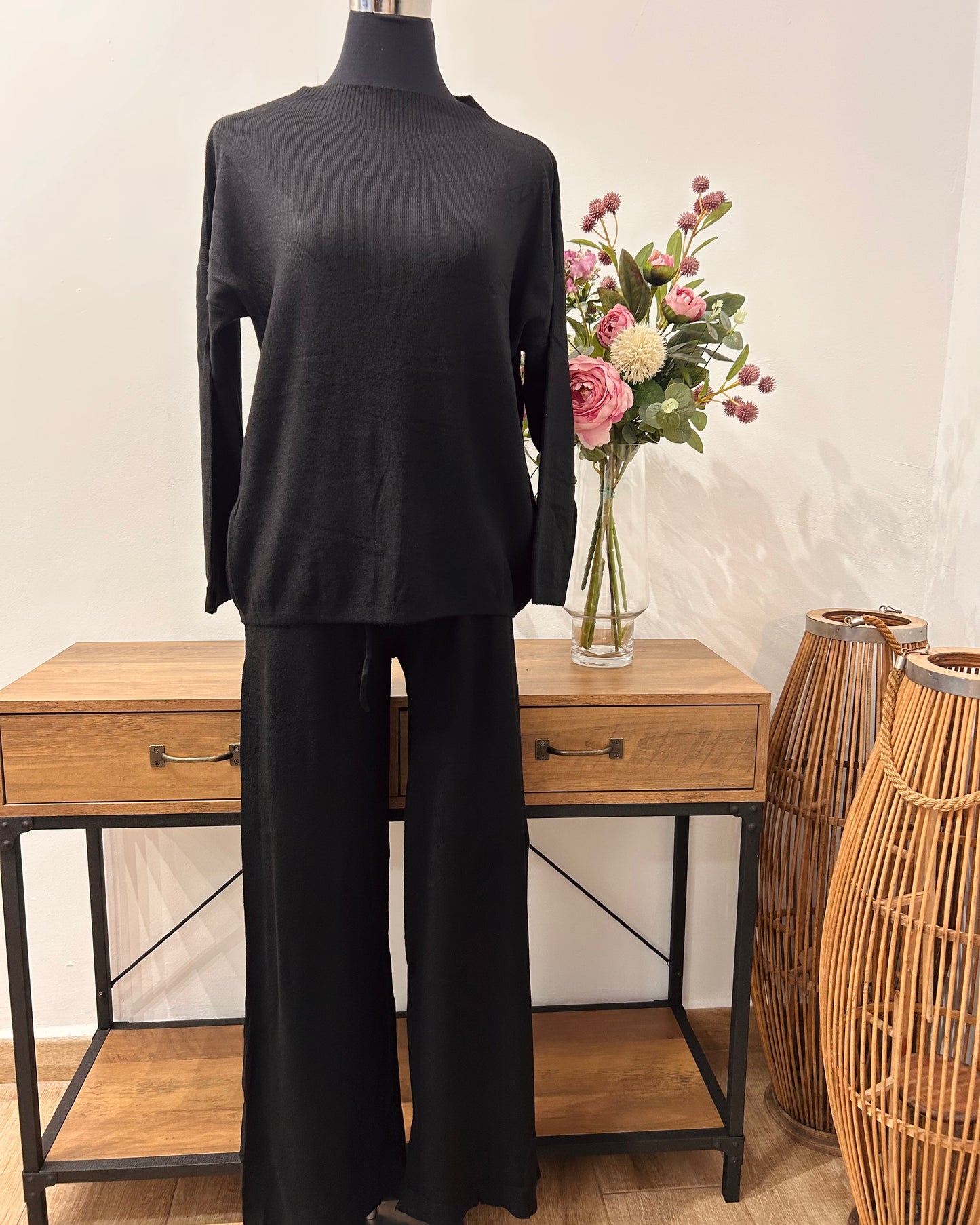 Conjunto cuello barco