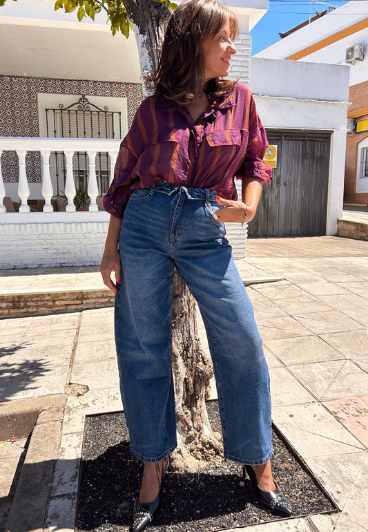 Vaquero vuelta cinturilla barrel