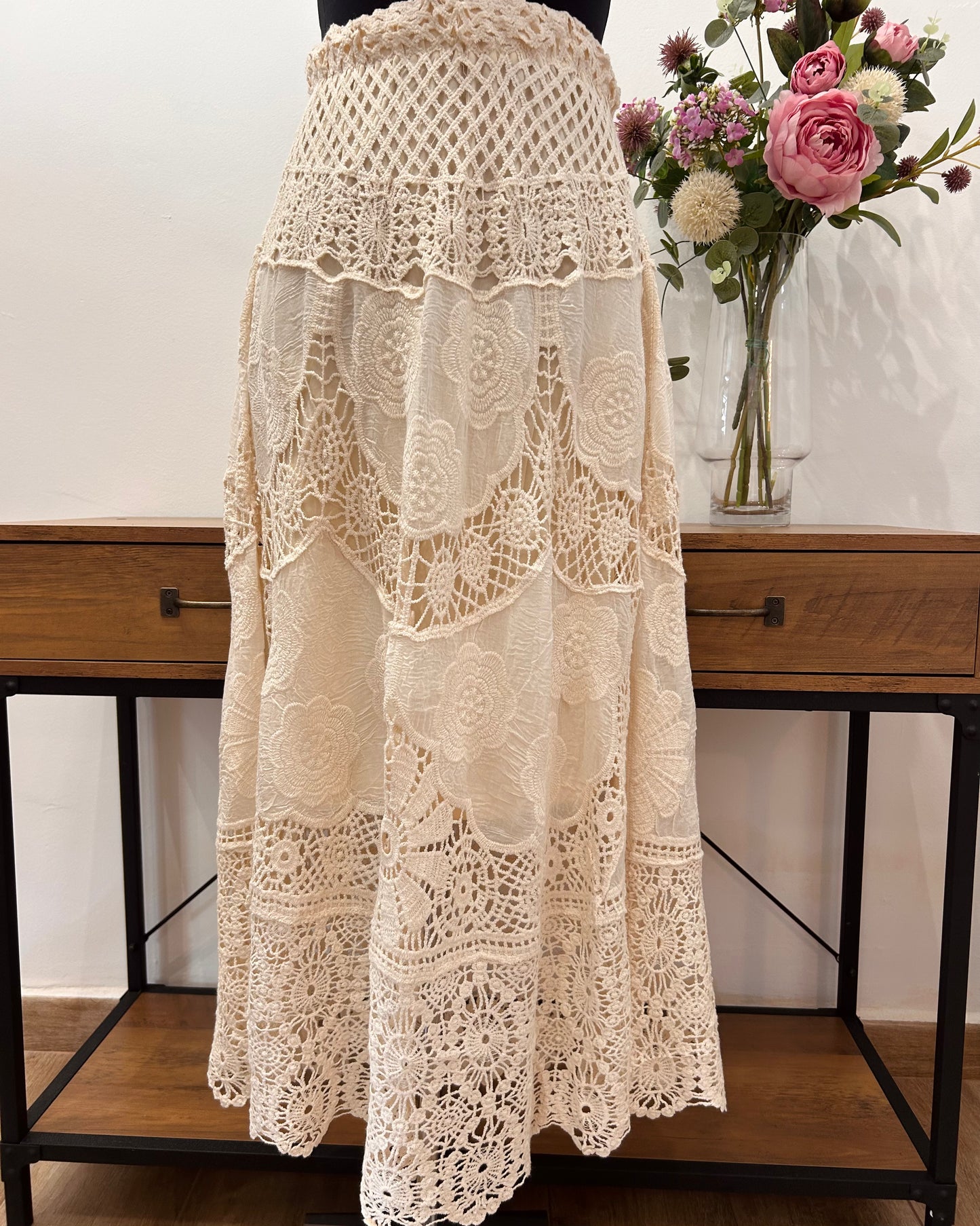 Falda de crochet