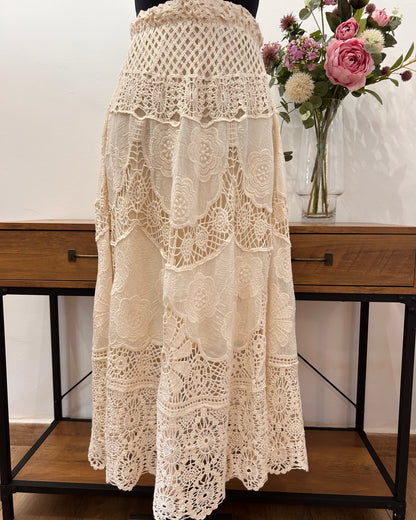 Falda de crochet