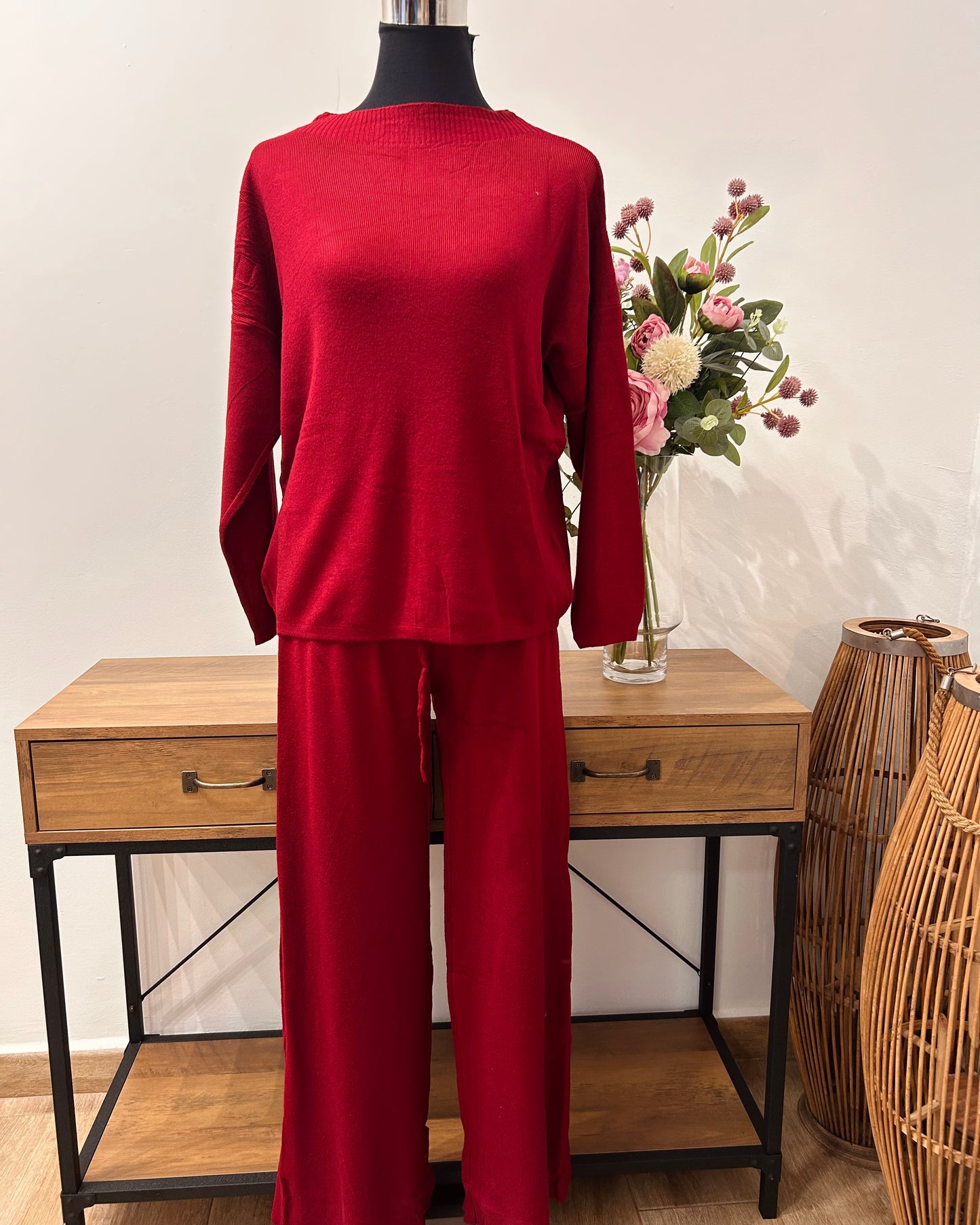 Conjunto cuello barco