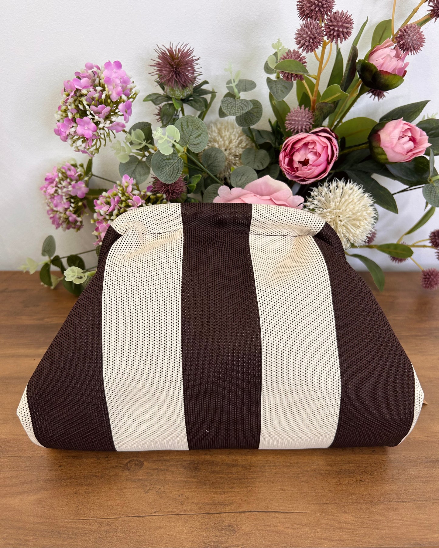 Bolso cartera rayas