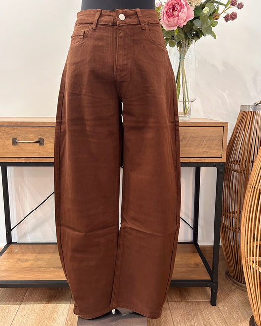 Vaquero marrón balloon