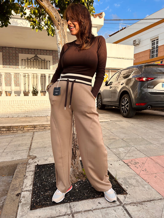 Pantalón chandal cintura ancha