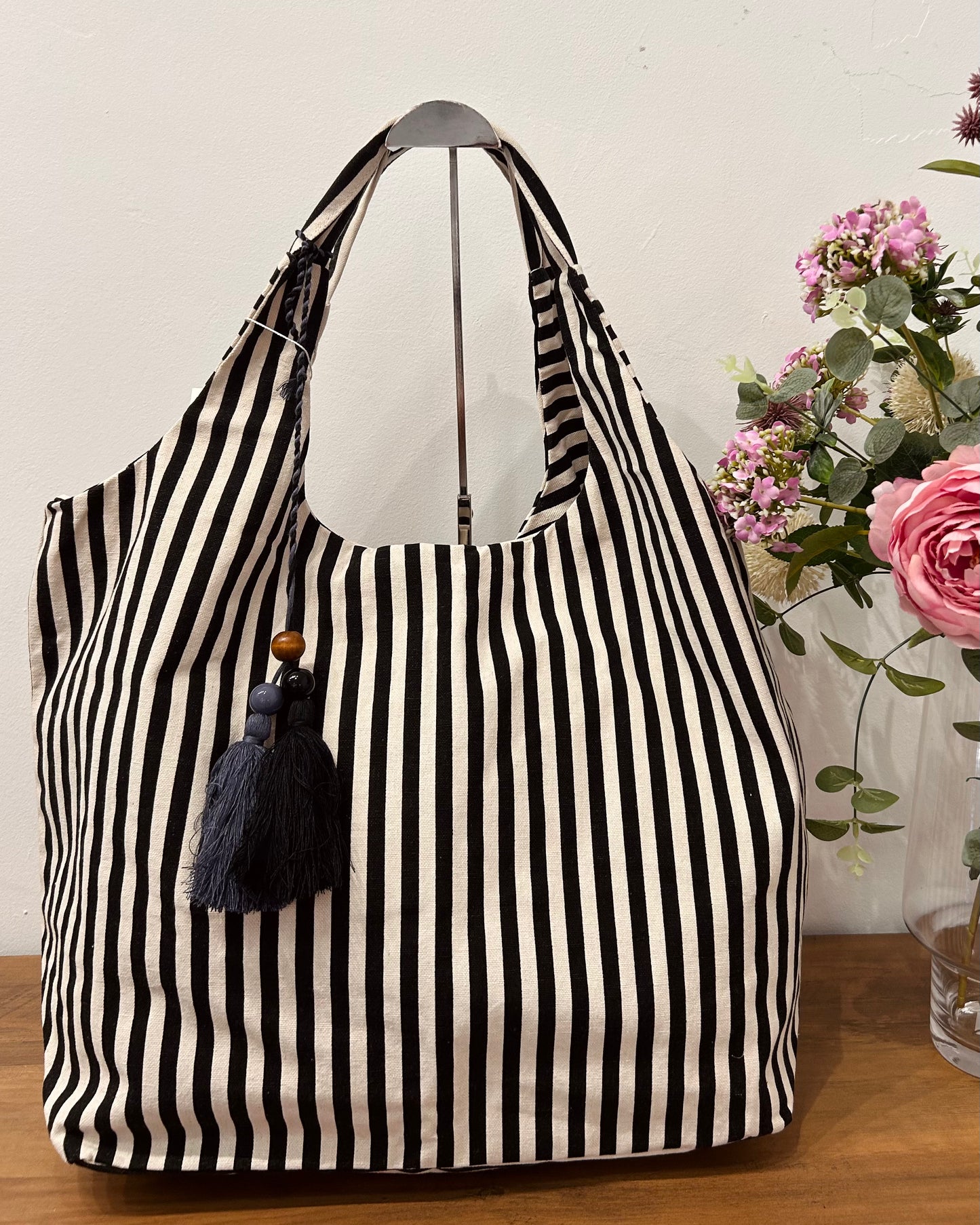 Bolso grande doble borla