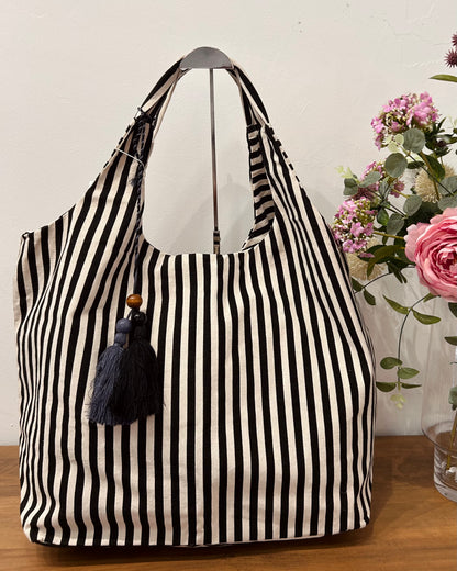 Bolso grande doble borla
