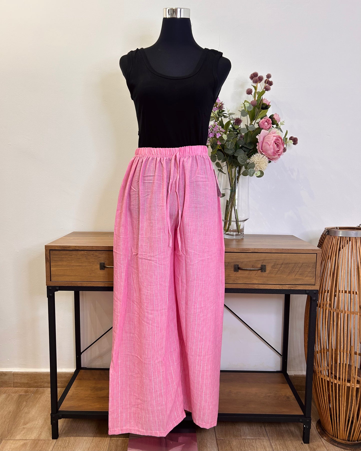 Pantalón raya plateada