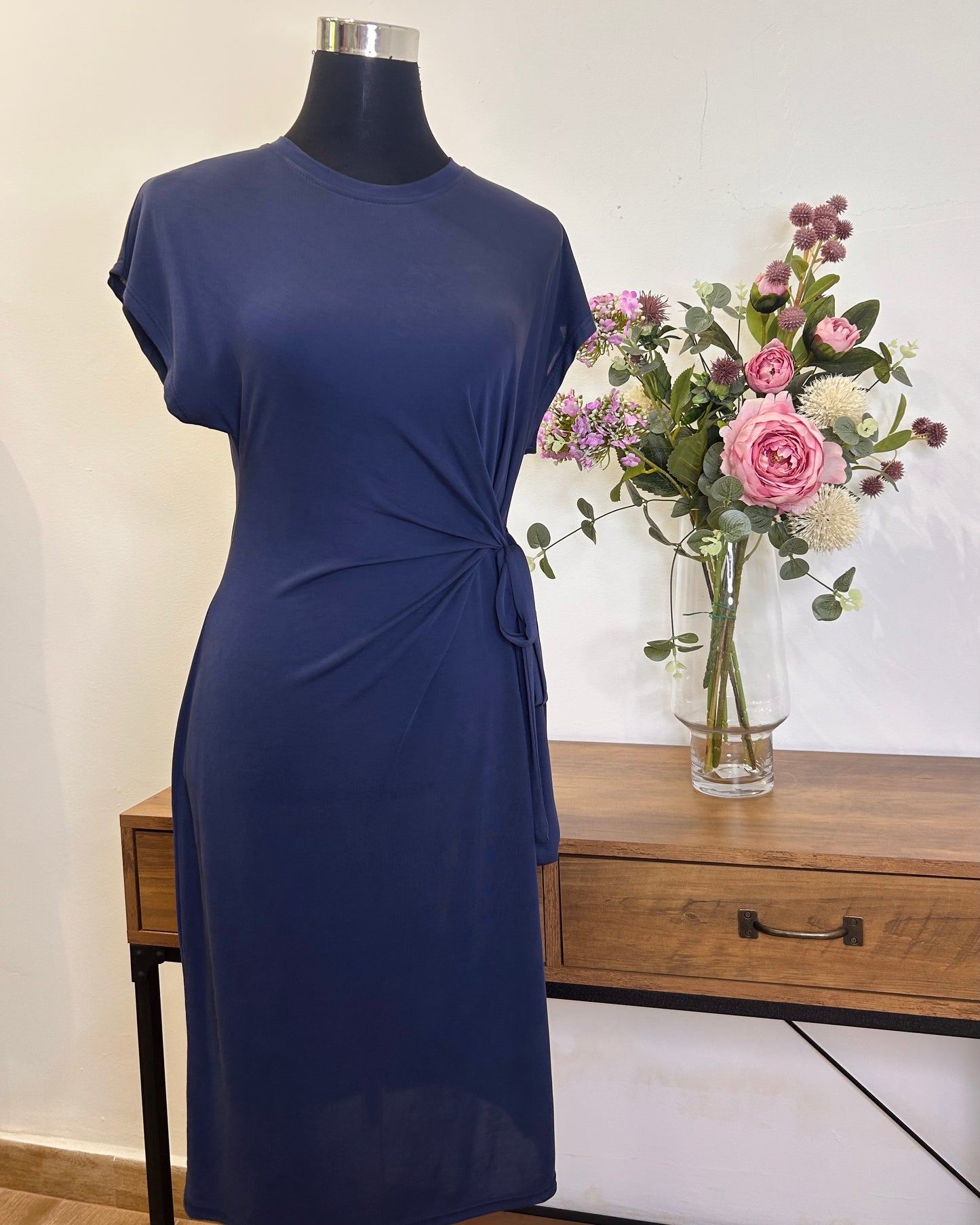 Vestido corto nudo