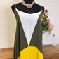 Vestido tricolor