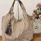Bolso grande doble borla