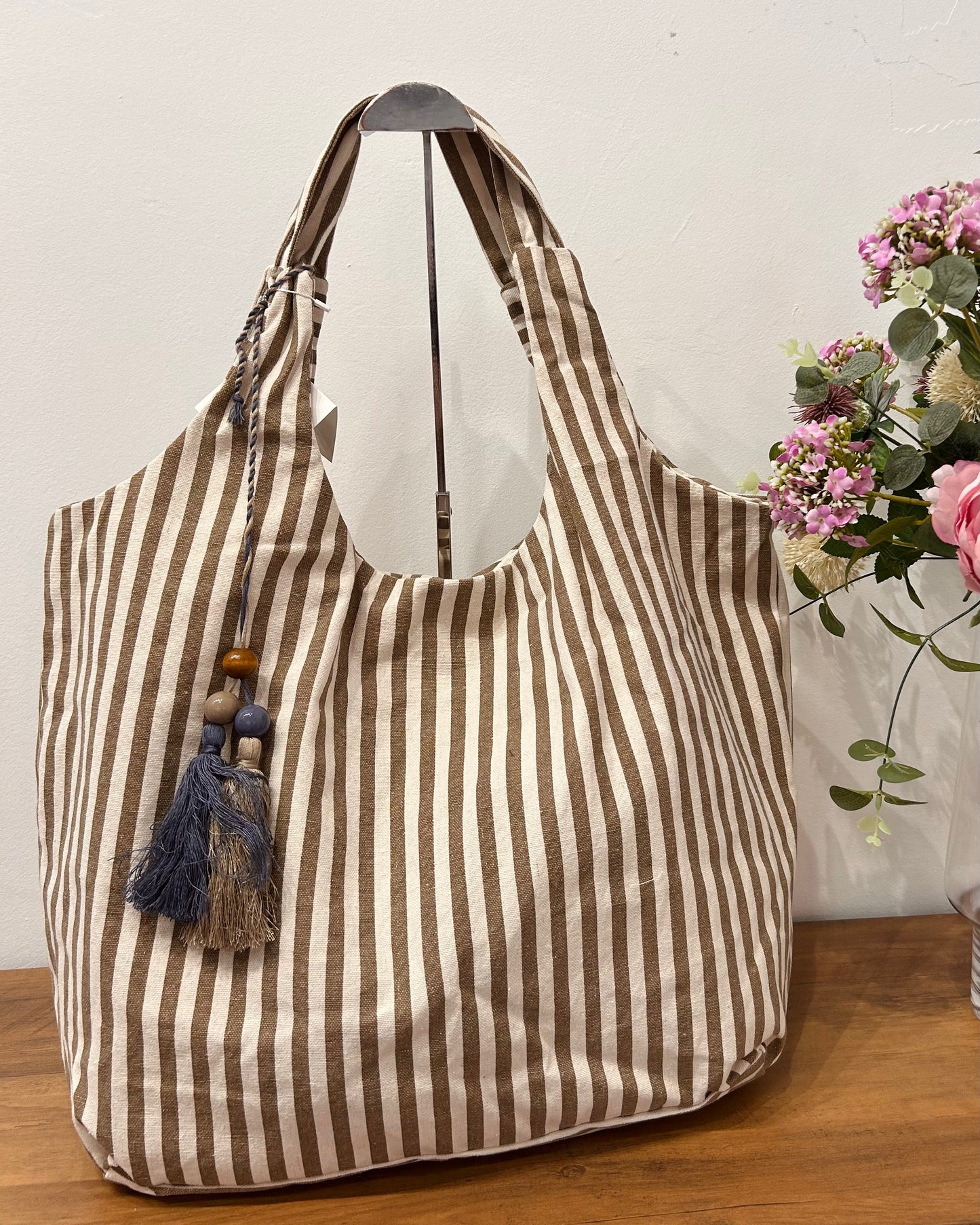 Bolso grande doble borla