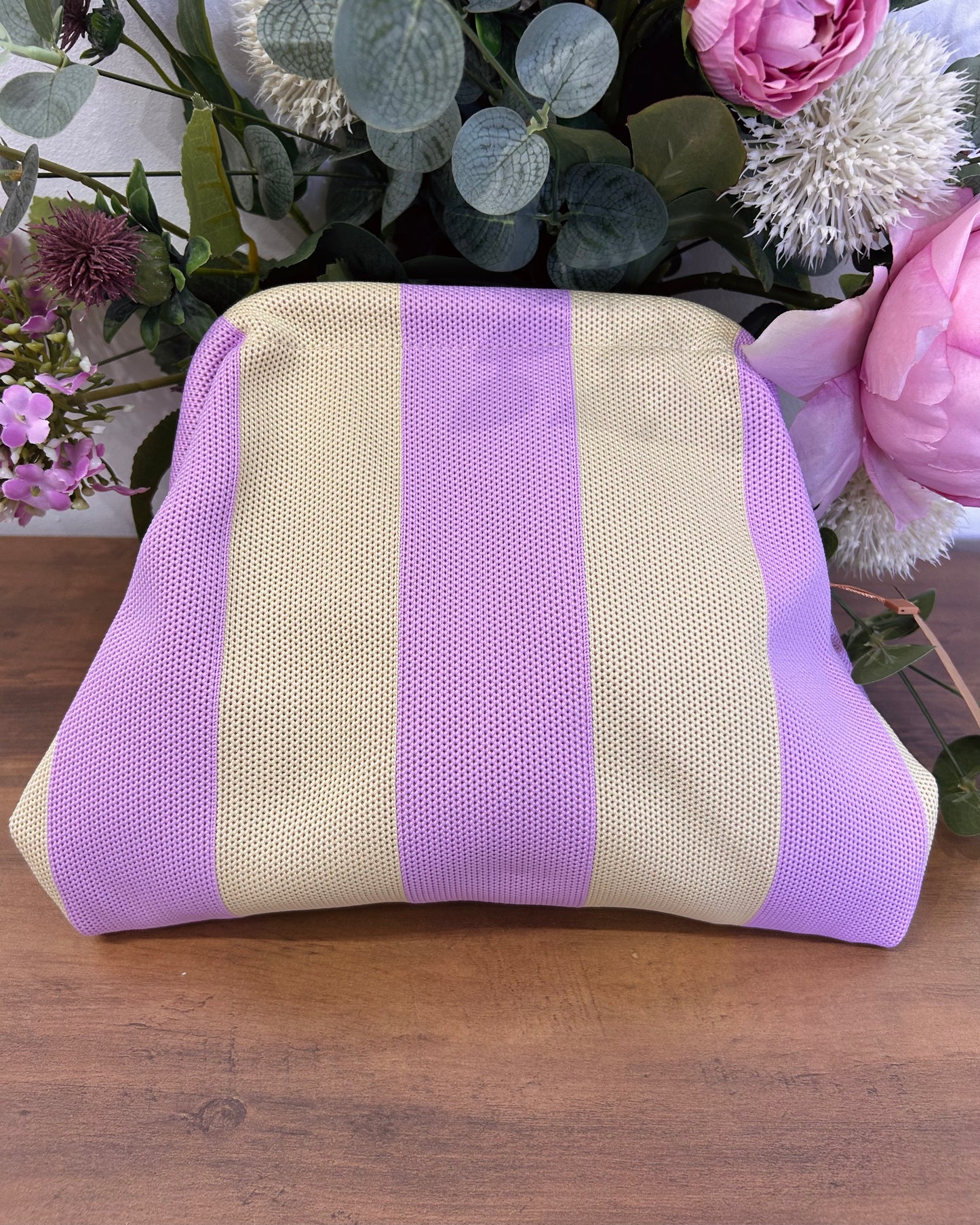 Bolso cartera rayas