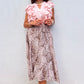 Falda abotonada
