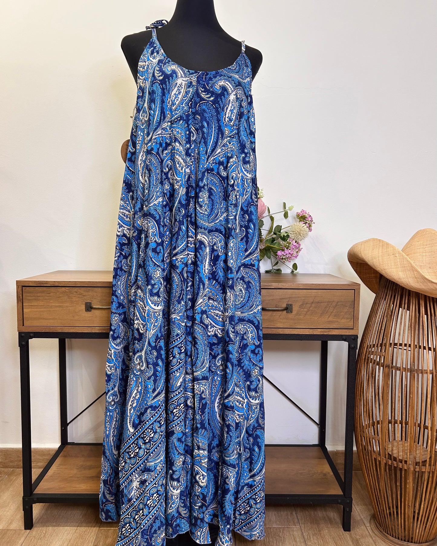 Vestido indio largo
