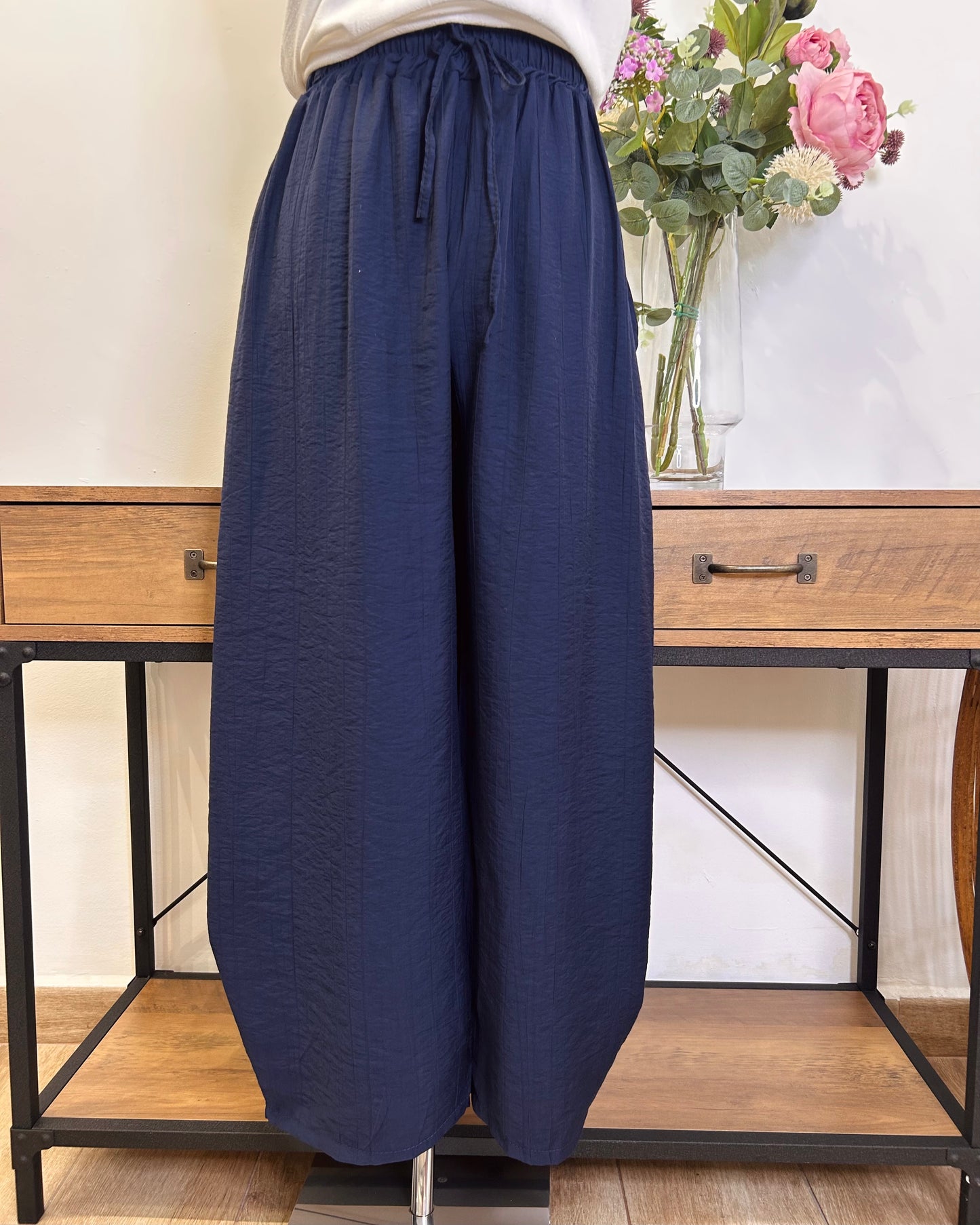 Pantalón de gasa barrel
