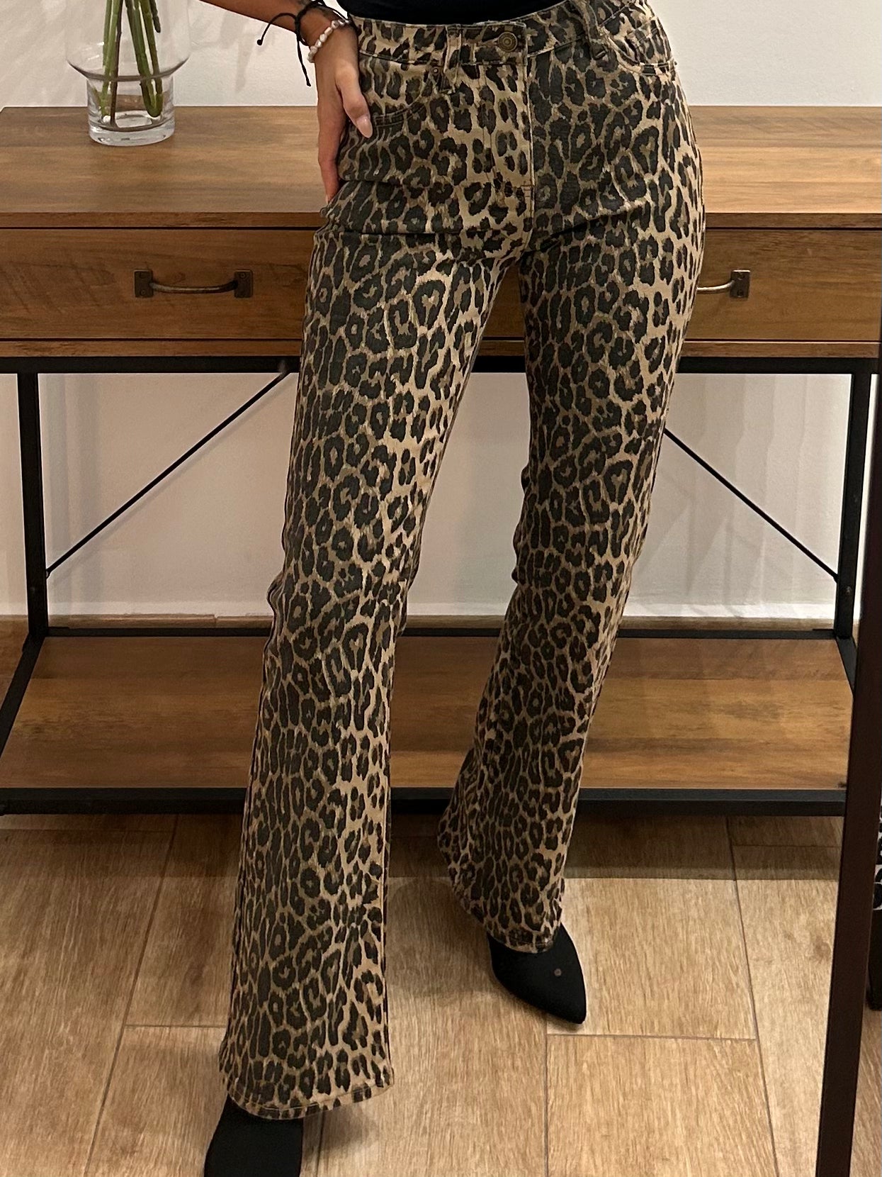 Pantalón Vaquero Leopardo