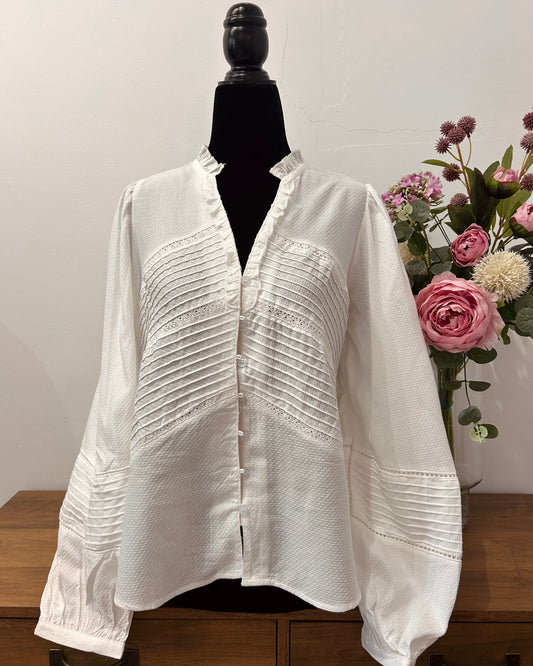 Camisa blanca piqué