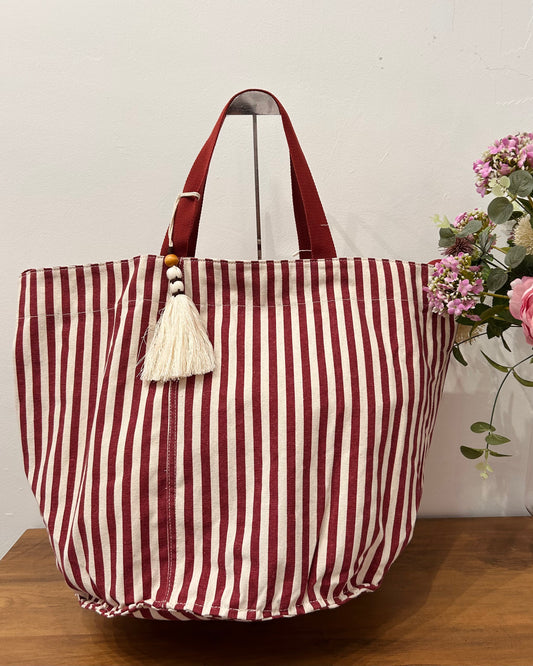 Bolso grande granate