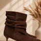 Bota antelina corta