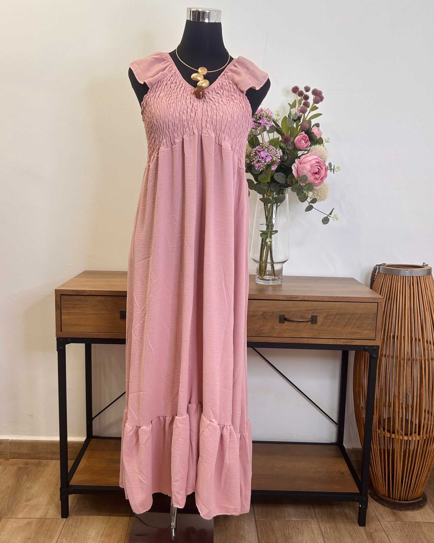 Vestido nido abeja