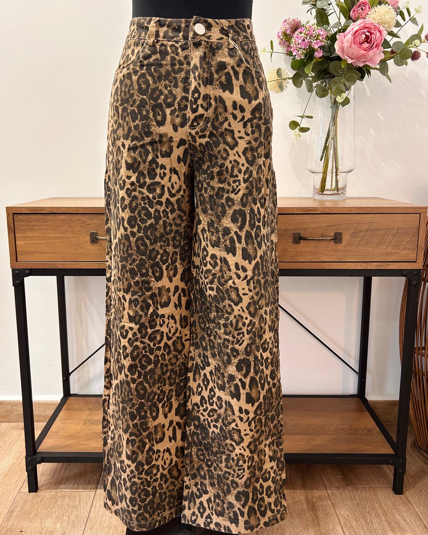 Vaquero leopardo palazzo