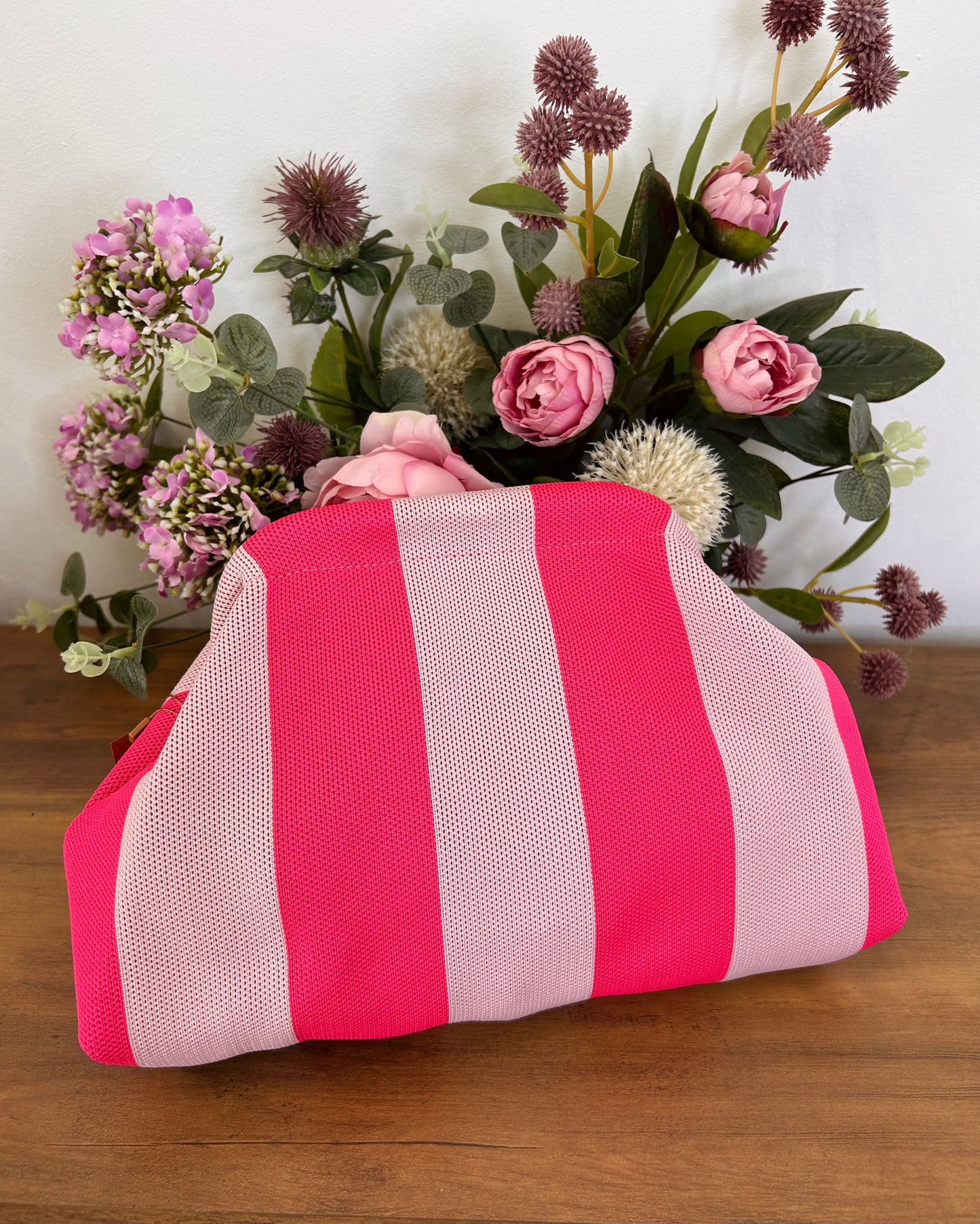 Bolso cartera rayas