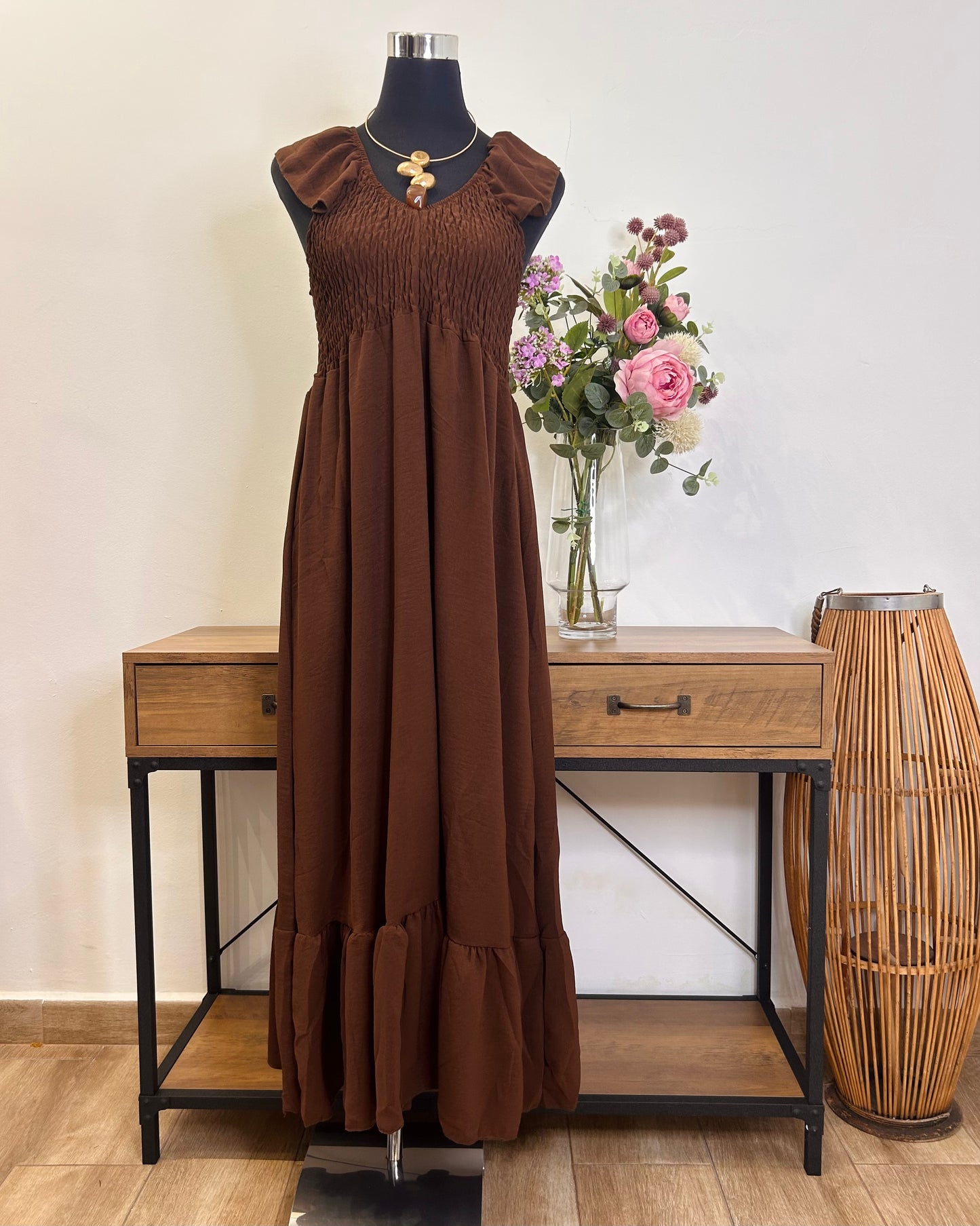 Vestido nido abeja