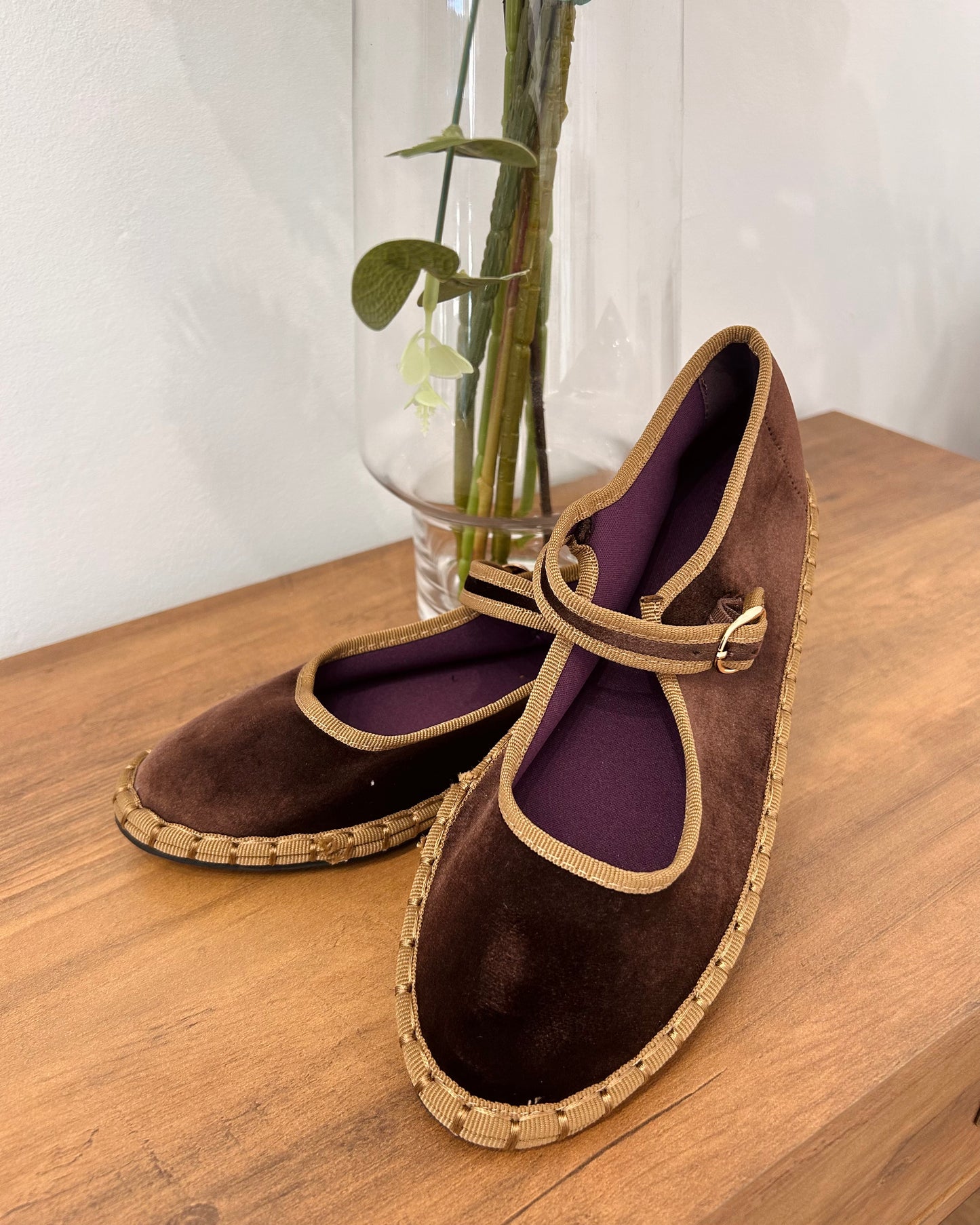 Merceditas terciopelo coffee