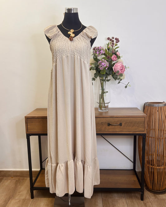 Vestido nido abeja