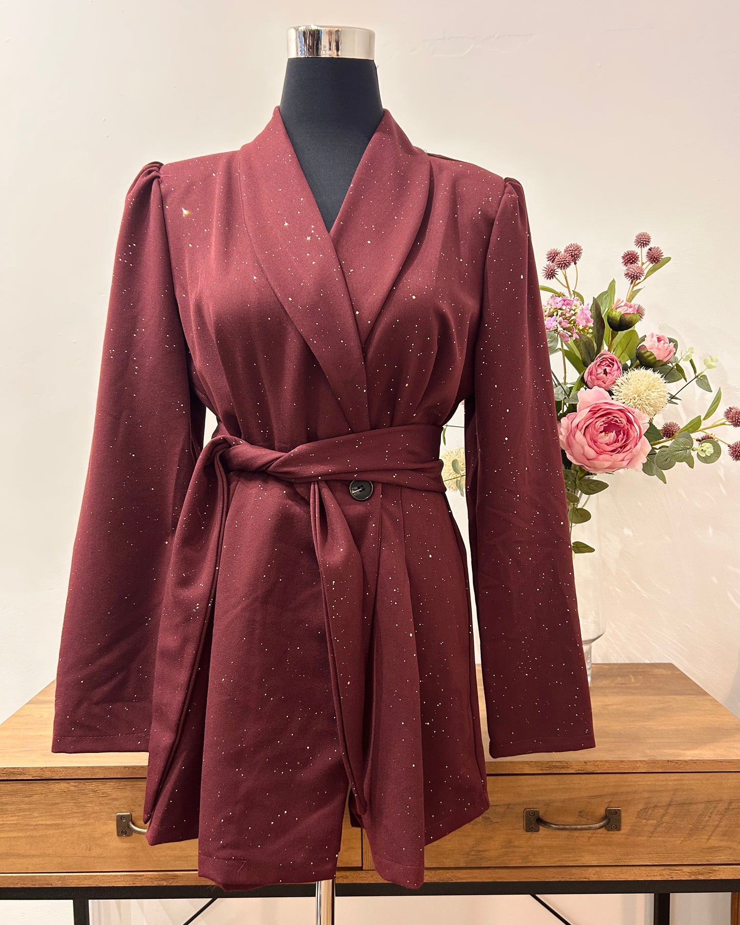 Mono pantalón corto brillo