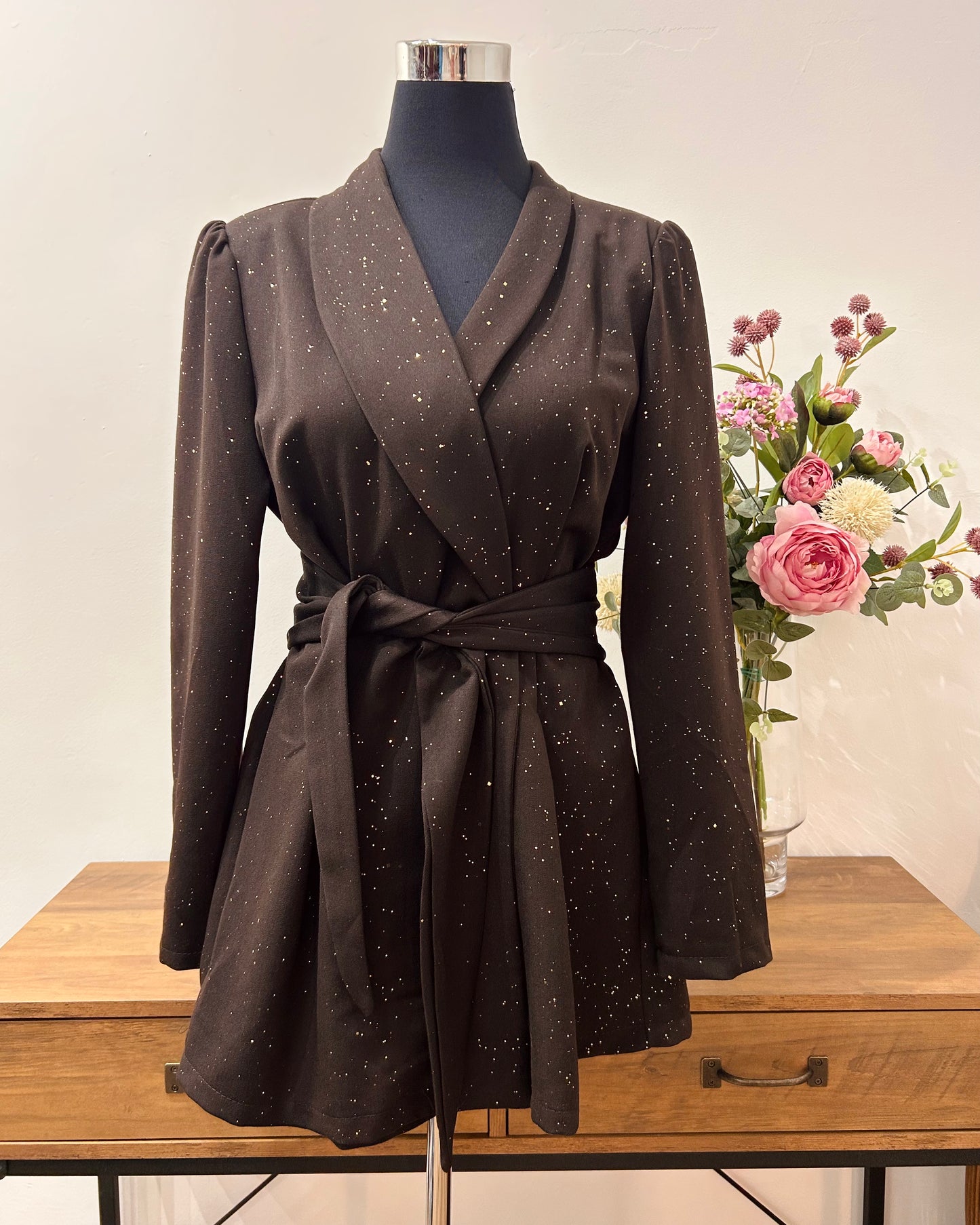 Mono pantalón corto brillo