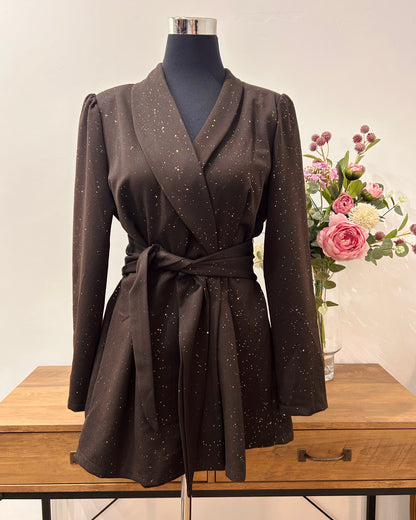 Mono pantalón corto brillo