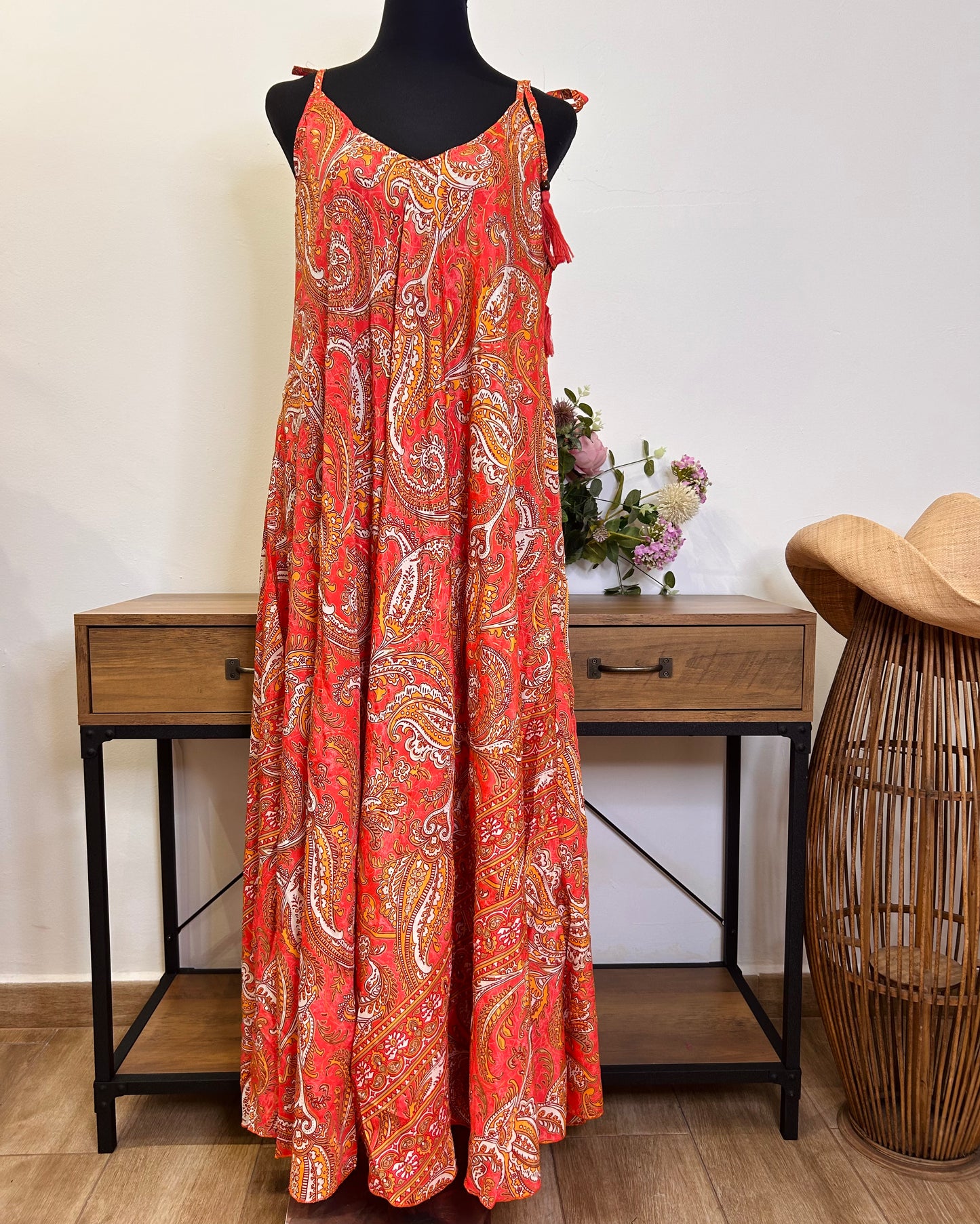 Vestido indio largo