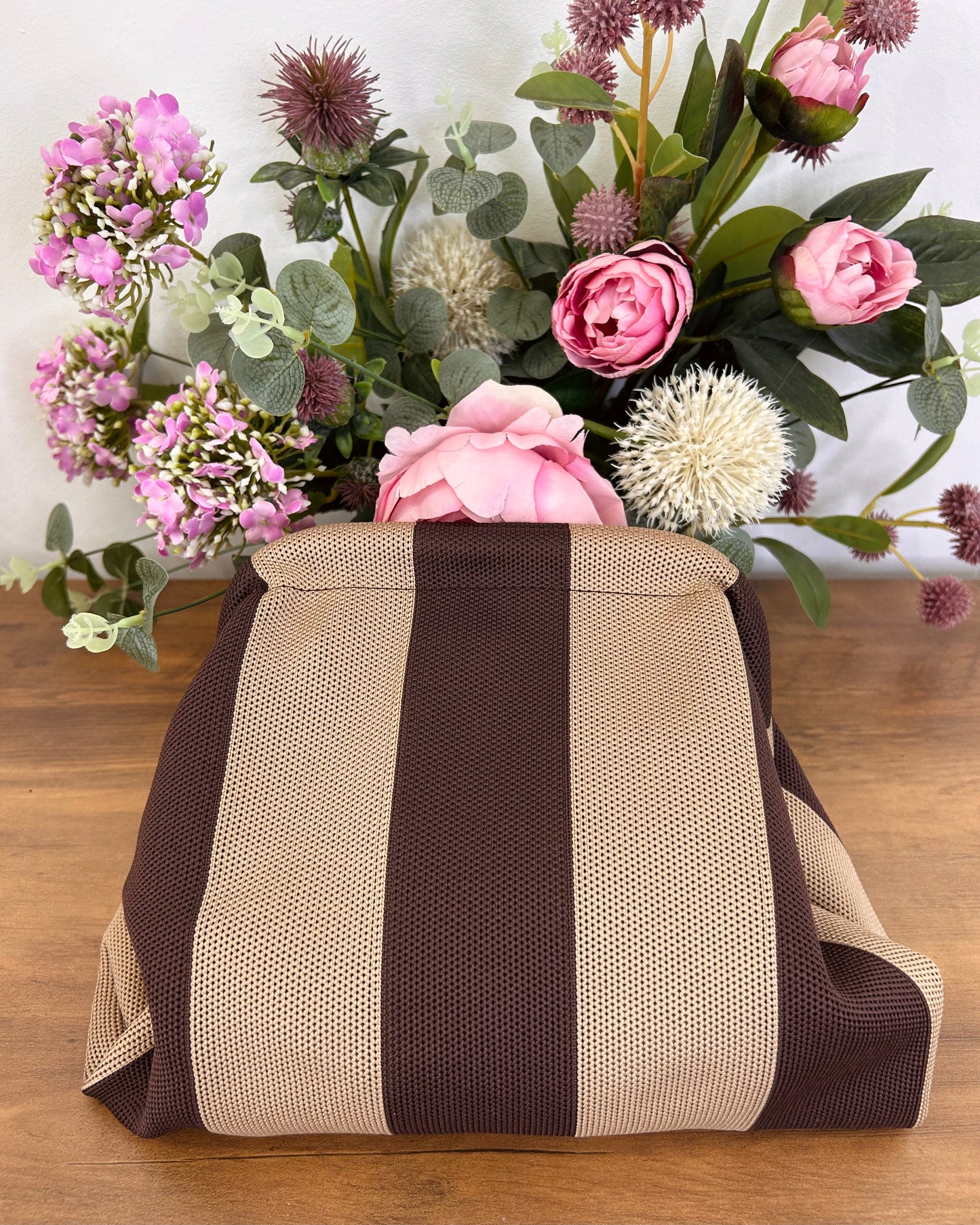 Bolso cartera rayas