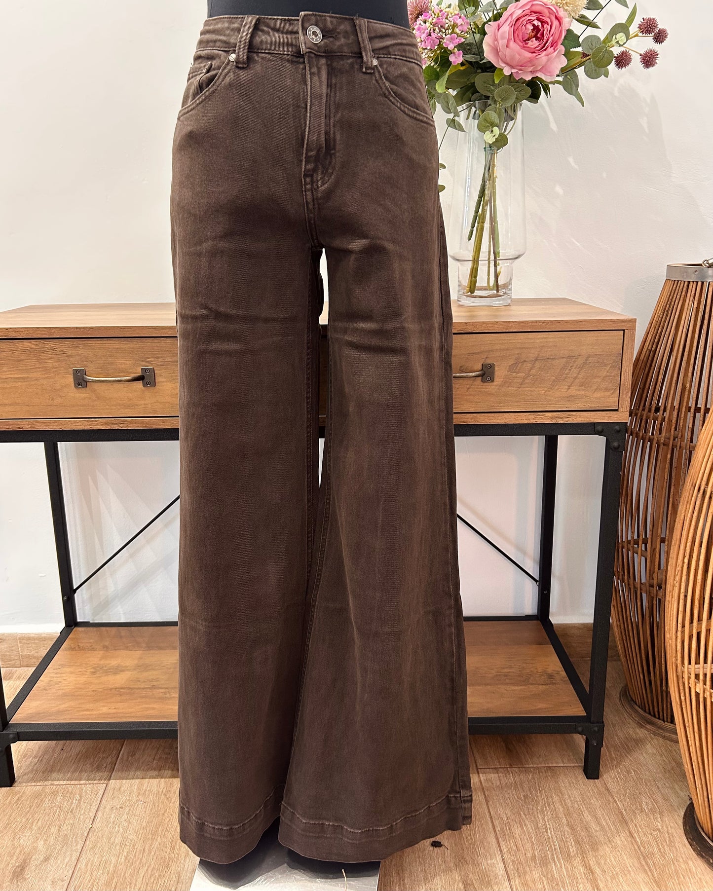 Vaquero palazzo marrón
