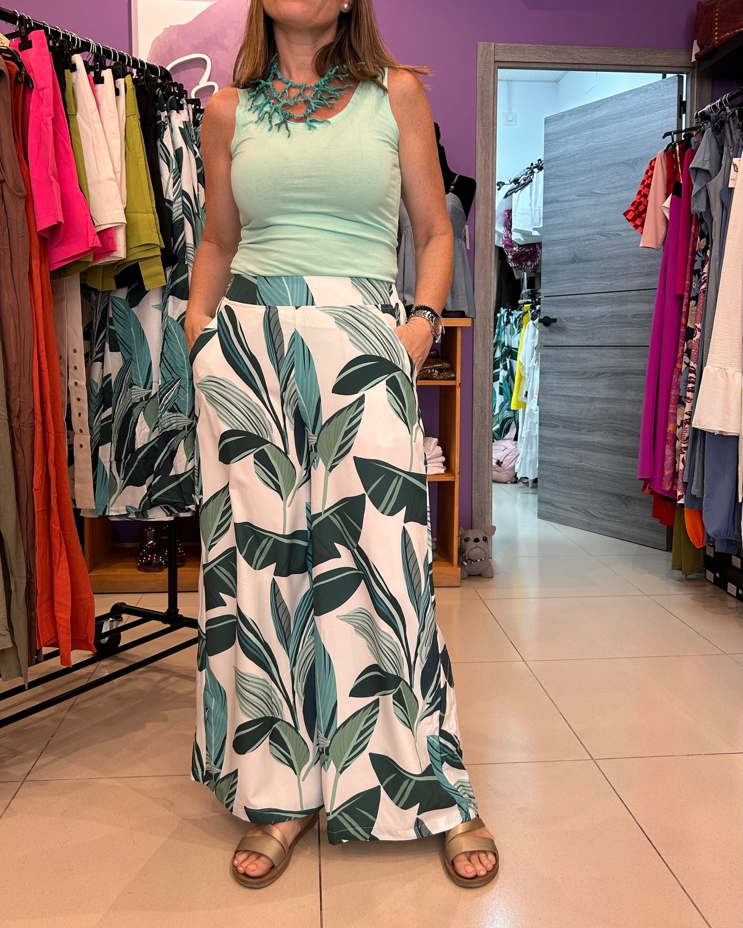 Pantalon hojas